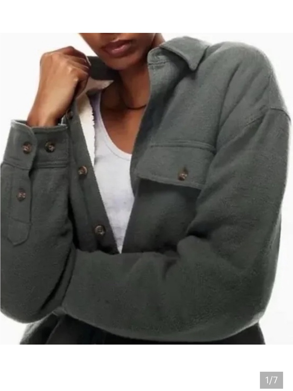 TNA Prospect Sherpa-Lined Shirt Jacket - Olive